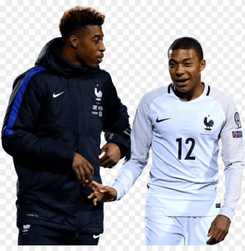 presnel kimpembe & kylian mbappé PNG image with transparent background@toppng.com