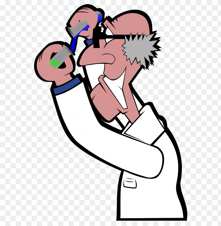 Professor Working On An Experiment PNG Image With Transparent Background