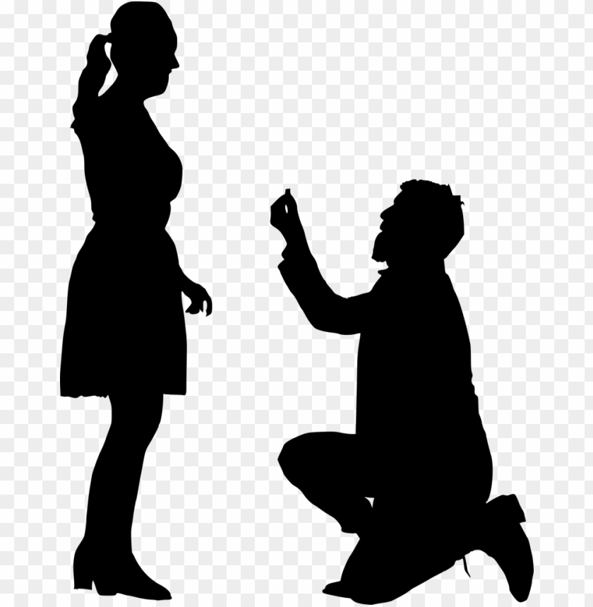 Proposal Silhouette Png - Free PNG Images