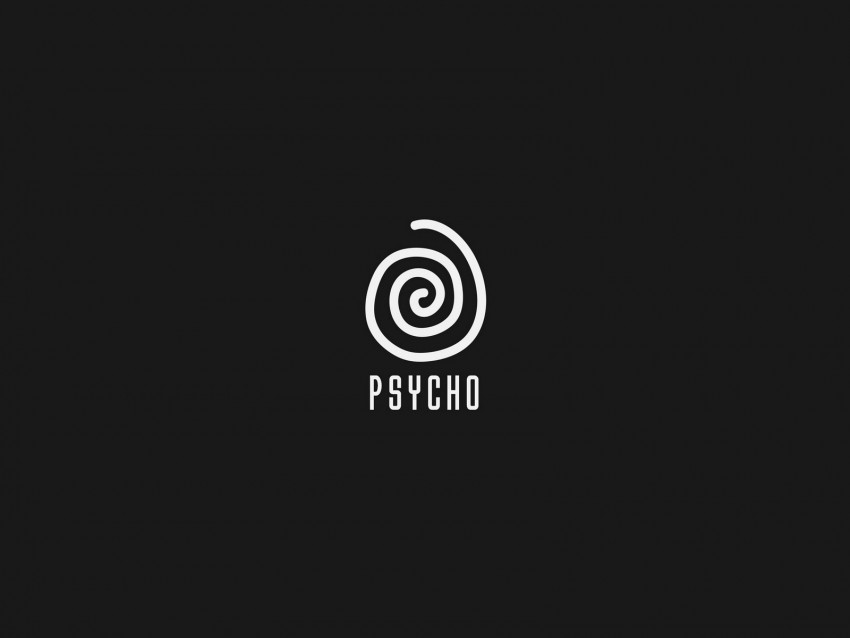 psycho, inscription, spiral, rotation