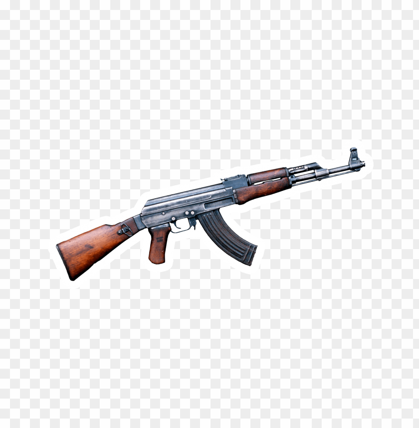 pubg akm gun weapon battlegrounds sticker PNG image with transparent background@toppng.com