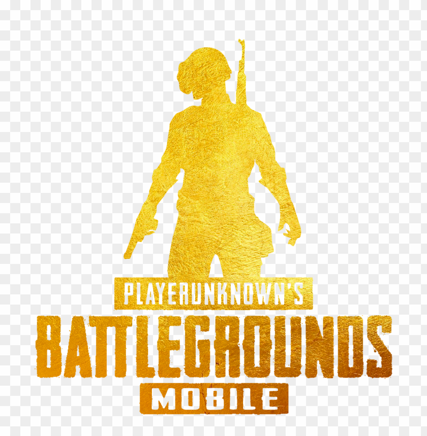free PNG pubg mobile battlegrounds gold silhouette logo PNG image with transparent background PNG images transparent