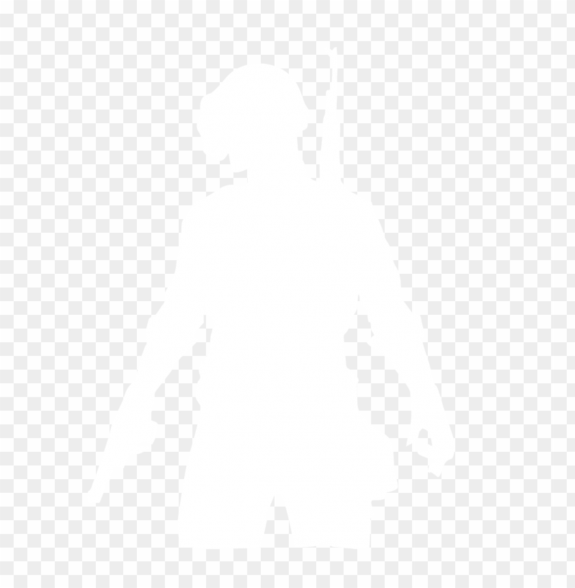Pubg White Silhouette Player Soldier With Helmet PNG Image With Transparent Background@toppng.com