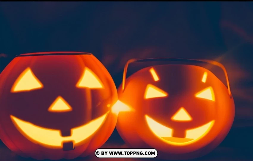 Pumpkin Illumination Nighttime Jack-o-lanterns HD Image