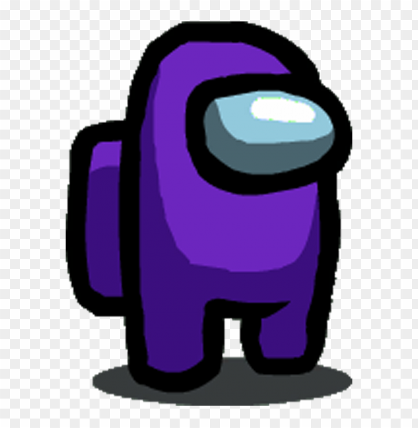 purple among us character PNG image with transparent background@toppng.com