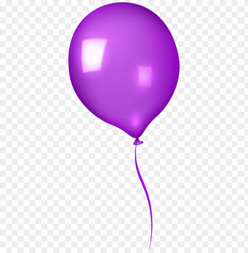 Transparent Background PNG of purple balloon - Image ID 41933