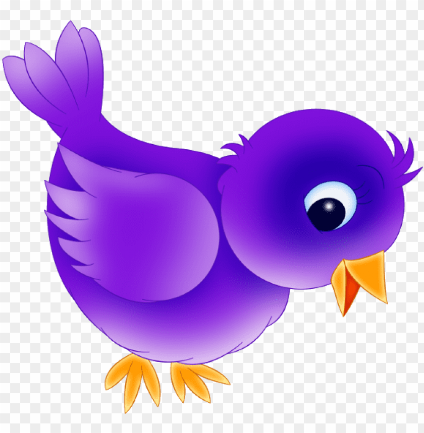 purple bird cartoon PNG image with transparent background | TOPpng