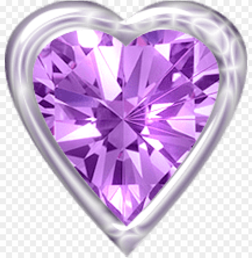 purple diamond heart png - Free PNG Images - 39771