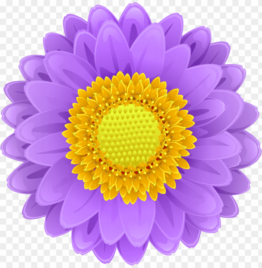 PNG image of purple flower with a clear background - Image ID 45401
