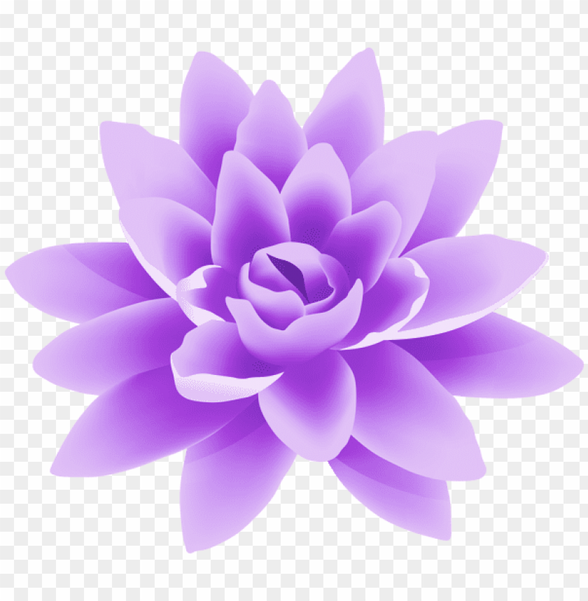 PNG image of purple flower png deco with a clear background - Image ID 45462