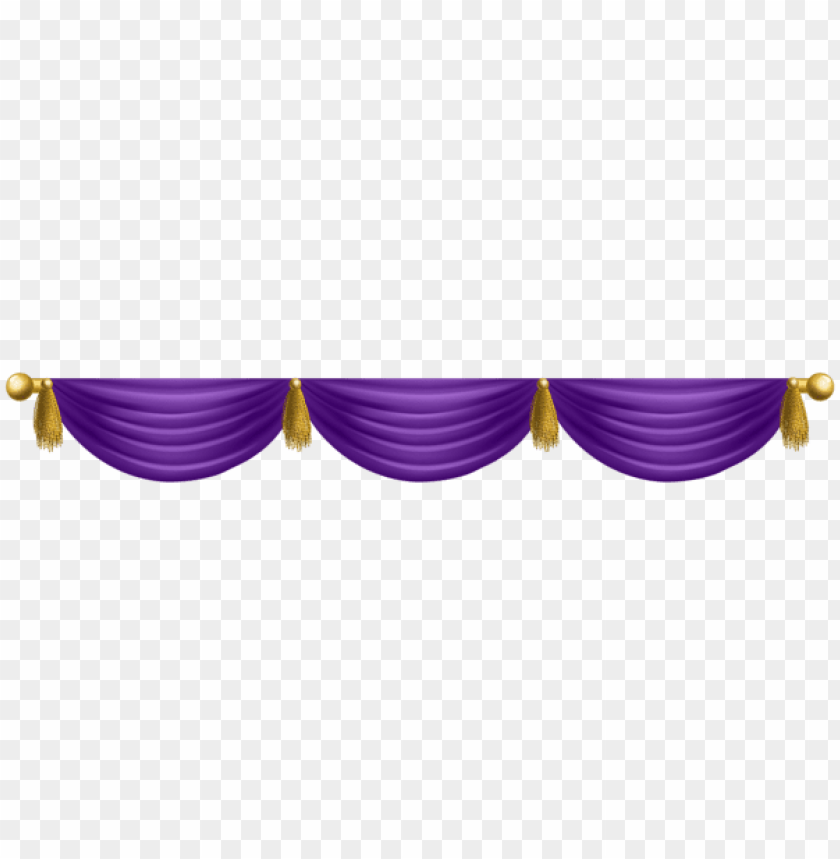 purple upper curtain decoration transparent