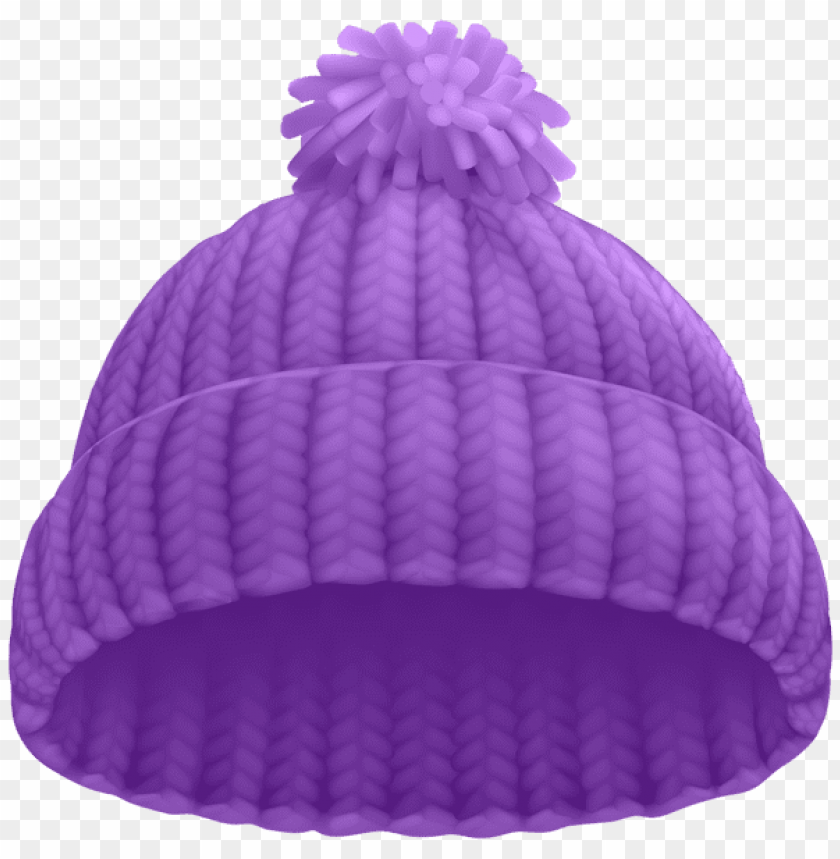purple winter hat clipart png photo - 55498