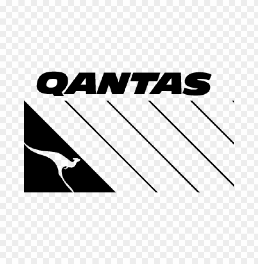  qantas black vector logo - 469911