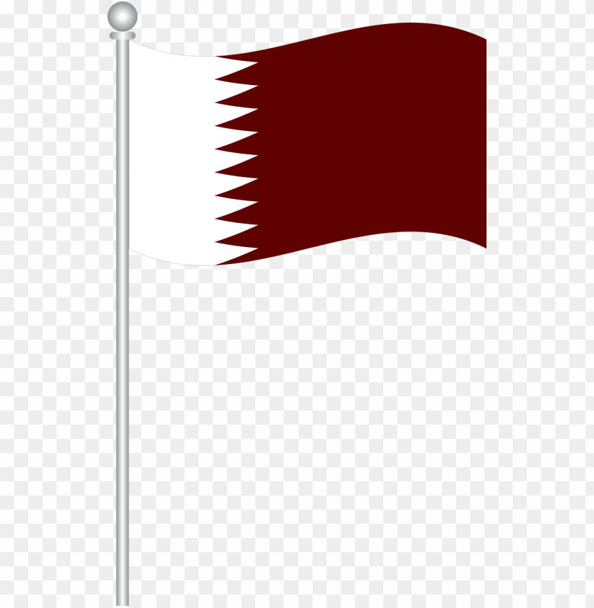 qatar flag on pole illustration PNG image with transparent background@toppng.com