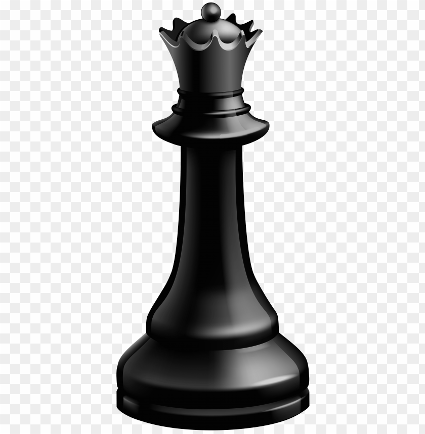 queen black chess piece clipart png photo - 31437