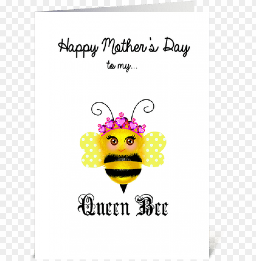 queen mother bee greeting card - mothers day bees, mother day