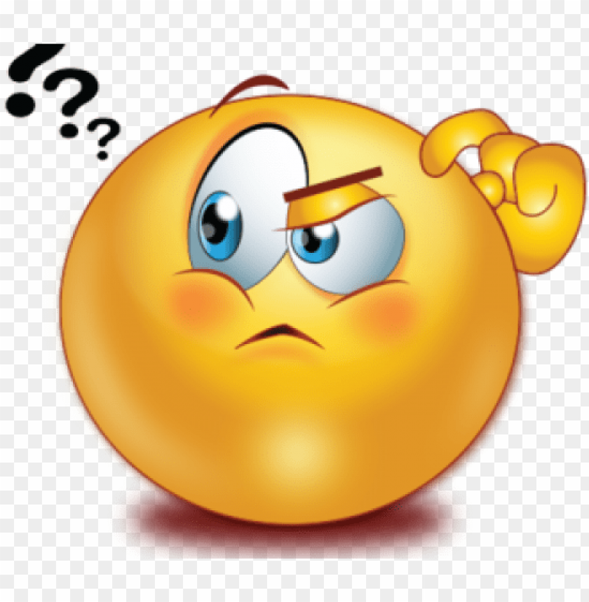 question mark clipart smiley face - emoticon thinki PNG 