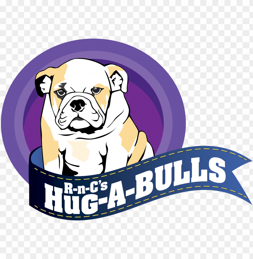free PNG r n c's hug a bulls logo - white english bulldo PNG image with transparent background PNG images transparent