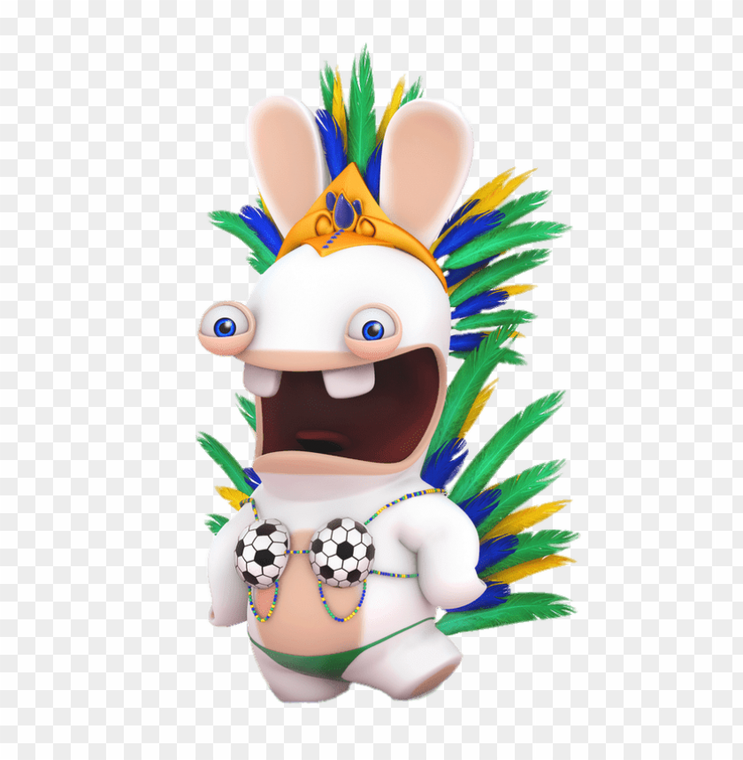 at the movies, cartoons, rabbids, rabbid in world cup outfit, 