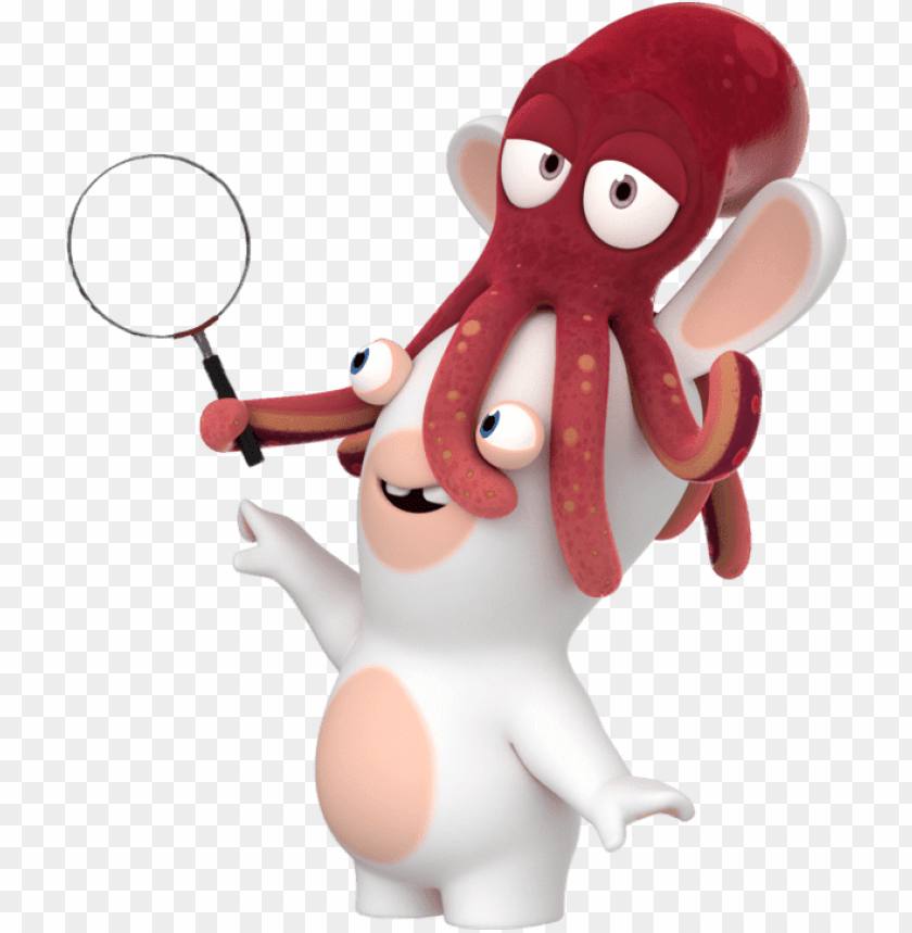 at the movies, cartoons, rabbids, rabbid with squid on head, 
