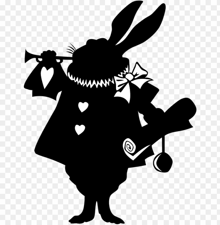 rabbit silhouette clip art alice in wonderland rabbit silhouette PNG transparent with Clear Background ID 199781
