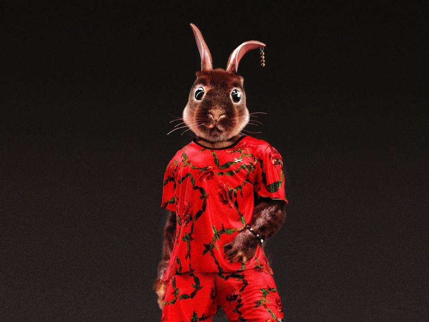 rabbit, style, funny, art