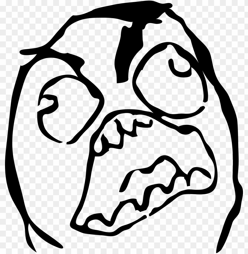 Transparent Background PNG Image Of Rage Face Troll Face - Image ID ...