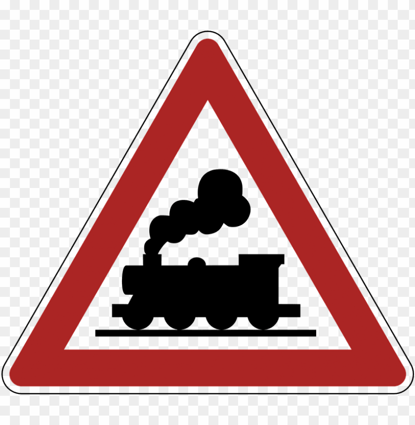 transport, traffic signs, railway crossing road sign, 