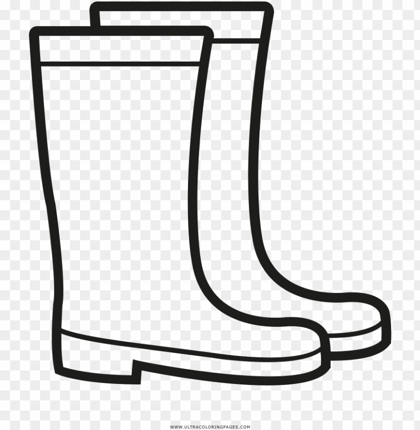 rain boots coloring page  rain boots ico png image with