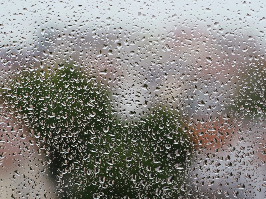 rain, drops, glass, wet