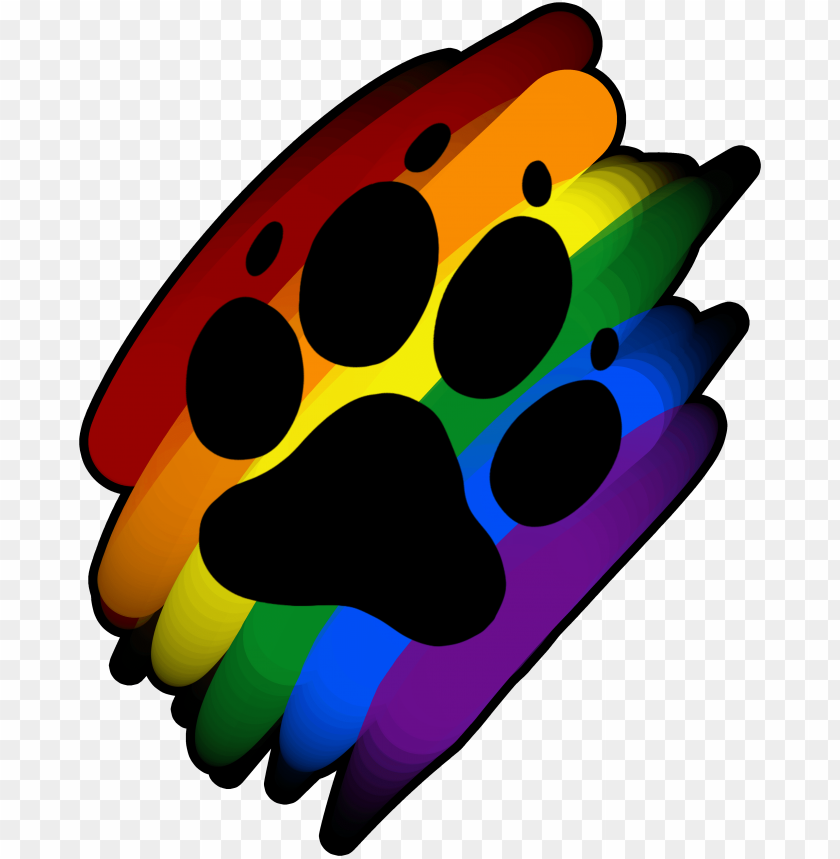 rainbow clipart dog rainbow dog paw print PNG transparent with Clear Background ID 183719
