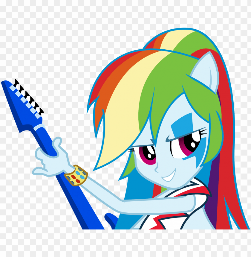 rainbow dash and fluttershy rainbow rocks PNG image with transparent background@toppng.com