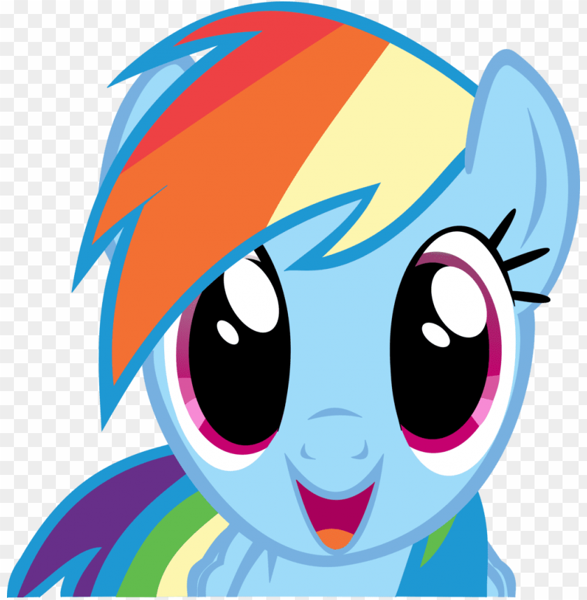 free PNG rainbow dash by nero narmeril-d5usz5a - my little pony rainbow dash face PNG image with transparent background PNG images transparent