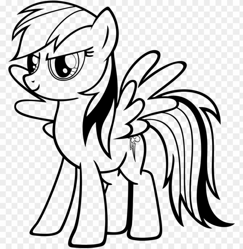 rainbow dash pinkie pie rarity line art white black my little pony coloring rainbow dash PNG transparent with Clear Background ID 222845