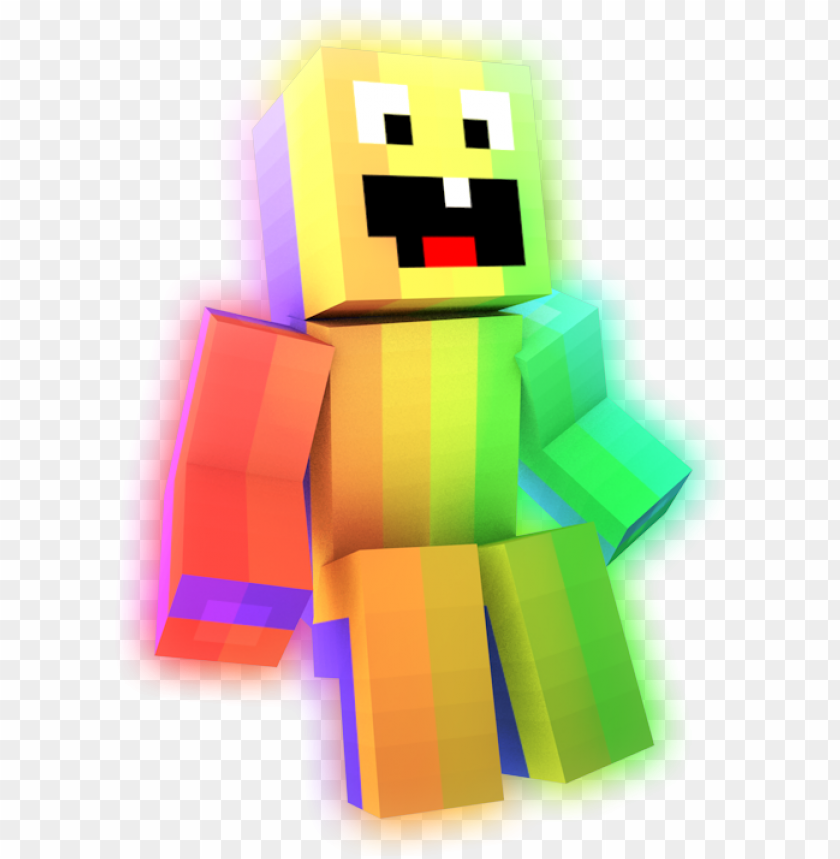 Rainbow Minecraft Rainbow Skin Pack Png Image With Transparent