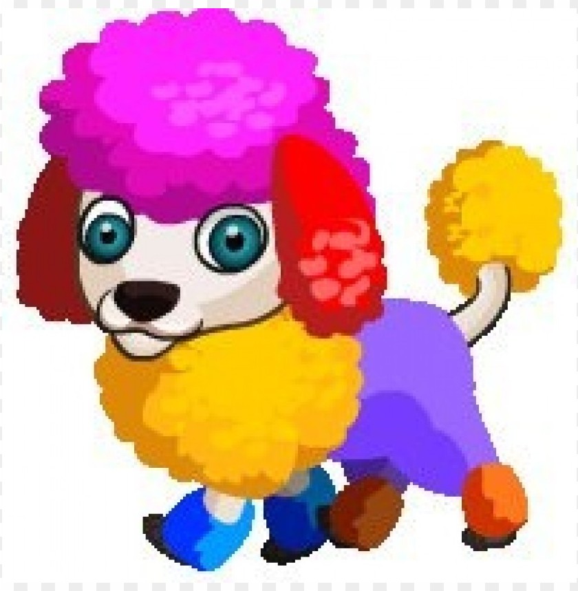rainbow poodle png - Free PNG Images ID 56695
