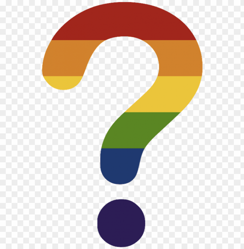 rainbow questionmark - rainbow question mark PNG image with transparent background@toppng.com