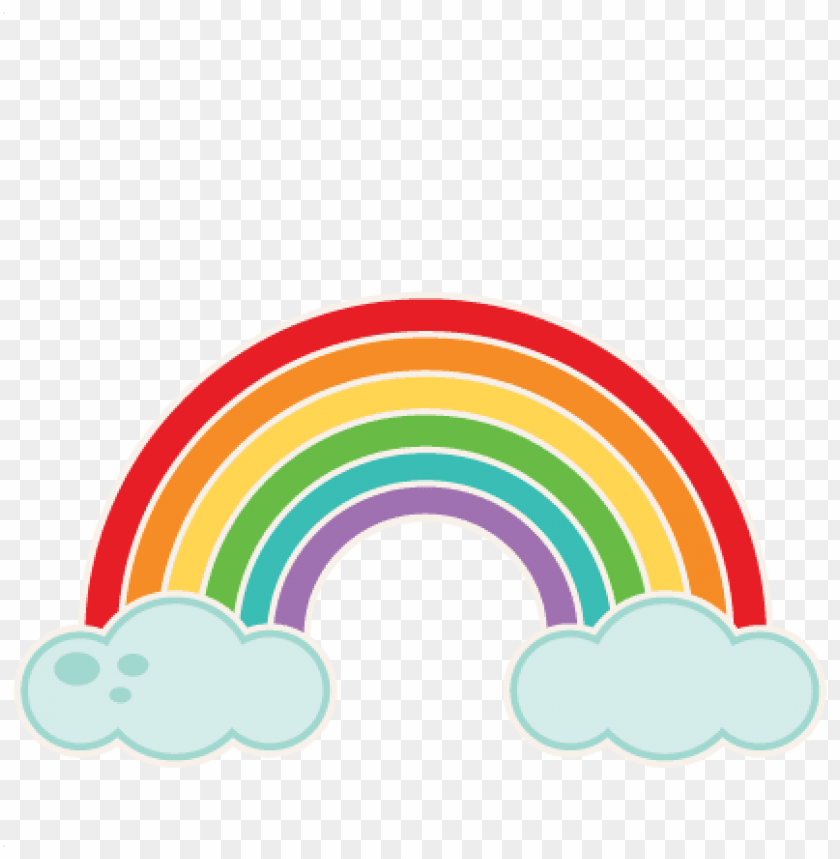 rainbow svg scrapbook cut file cute clipart files for - cute rainbow