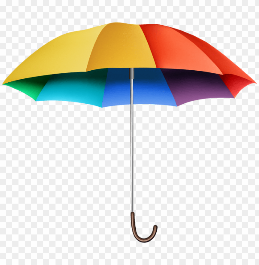 rainbow umbrella transparent clipart png photo - 56387
