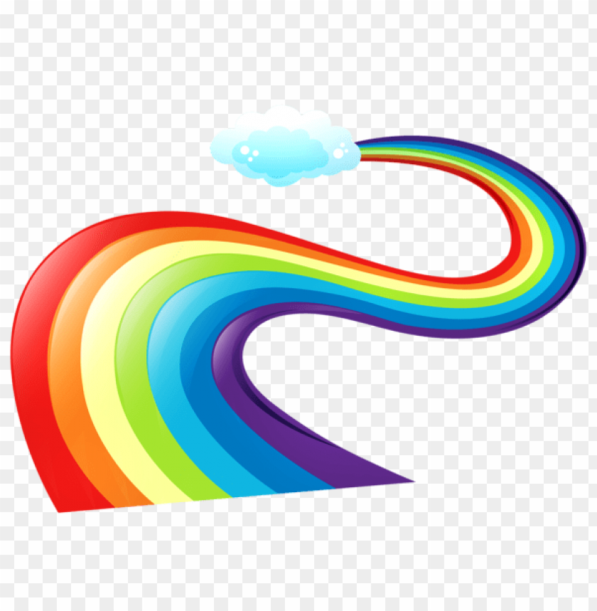 PNG Image Of Rainbow Line With A Clear Background - Image ID 48386