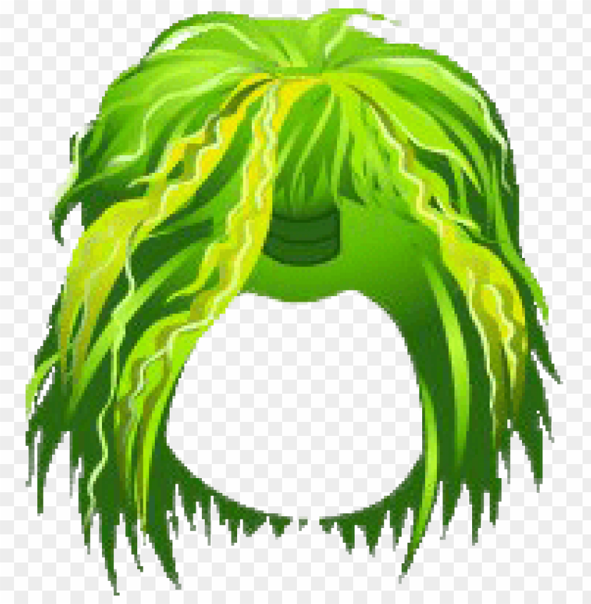 rainforest wavy hair green png - Free PNG Images@toppng.com