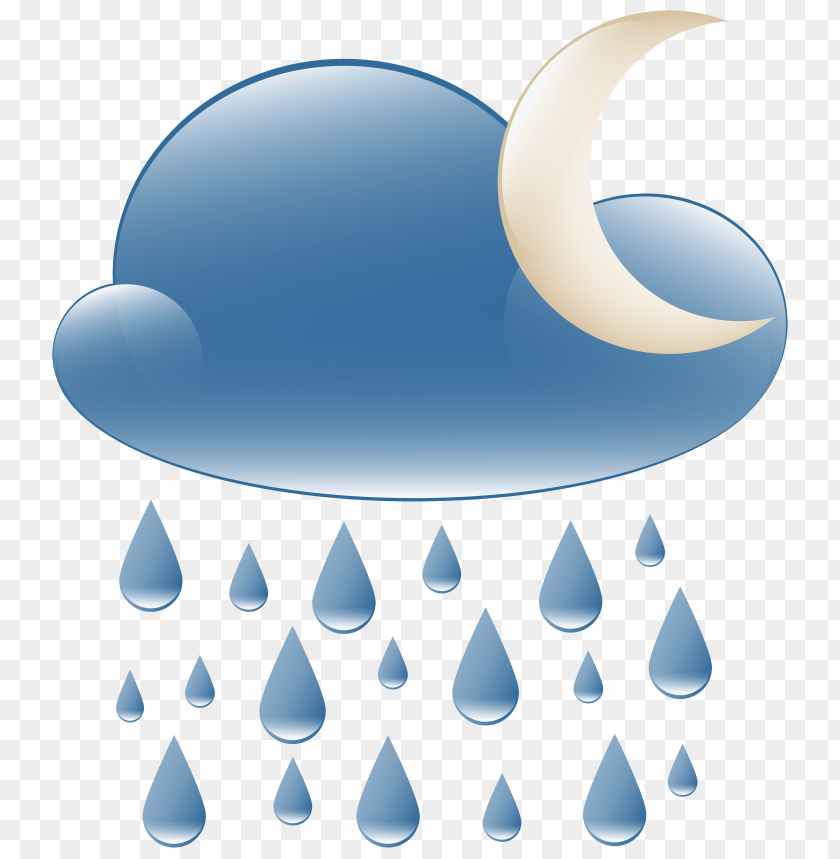 icon, night, rainy, weather