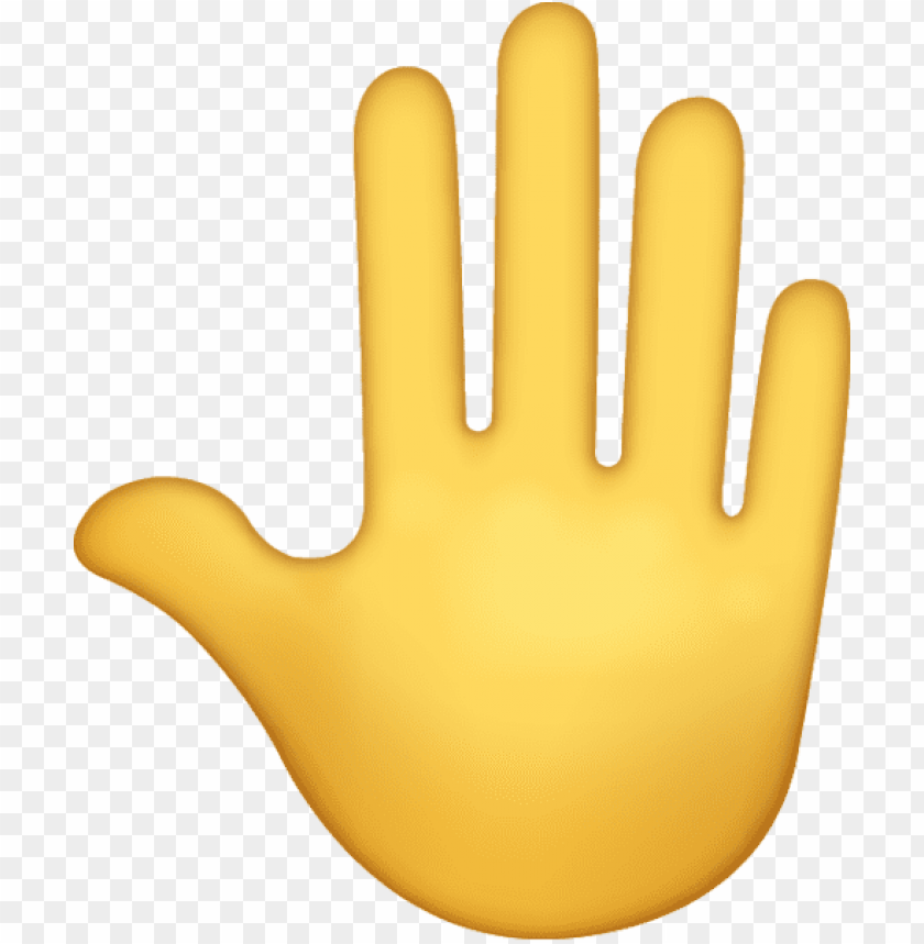 raised back of hand emoji icon ios10 clipart png photo - 35467