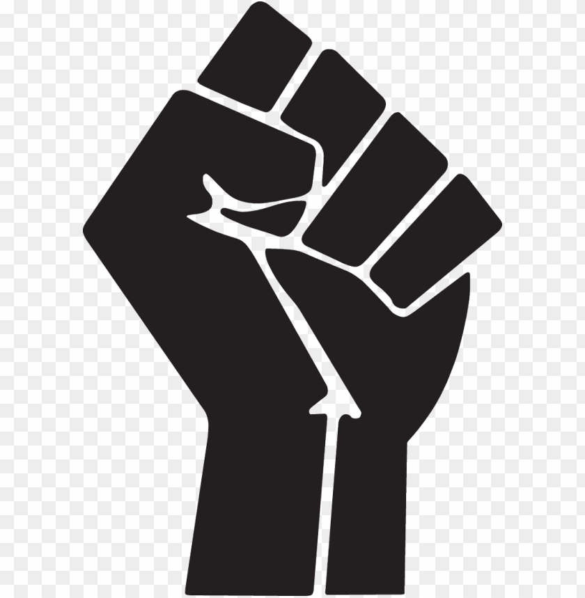 raised fist symbol clip art - black power fist PNG image with