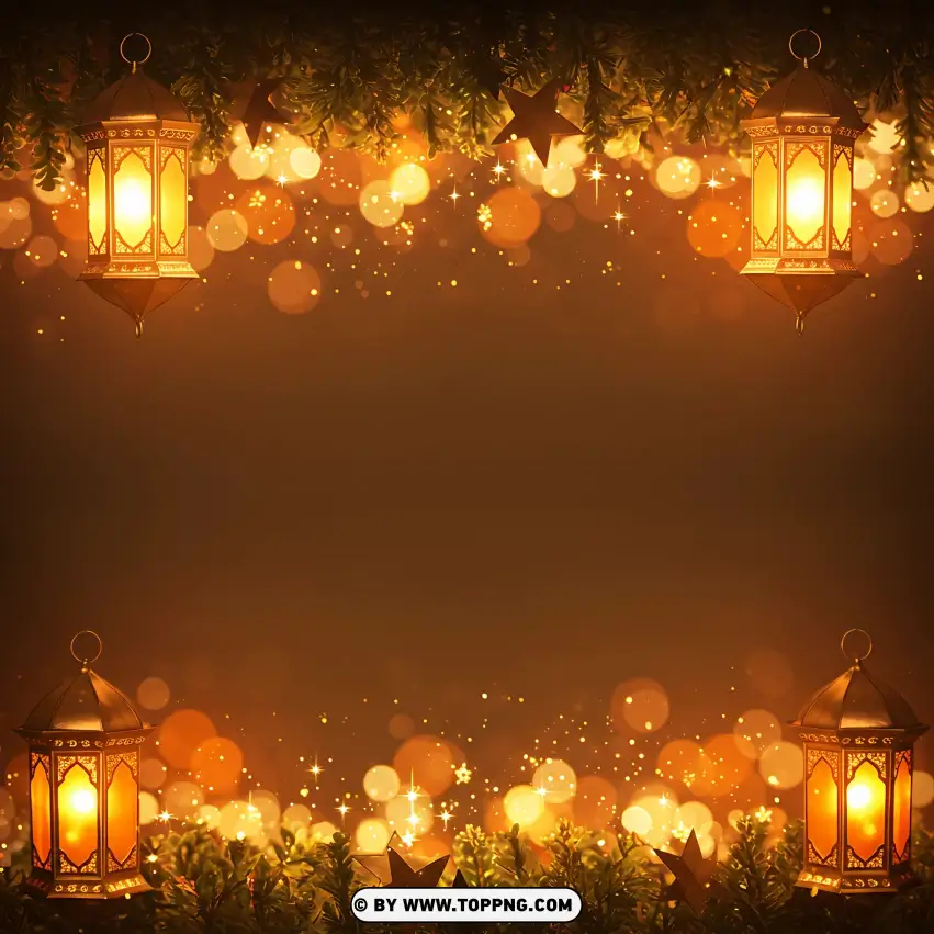 Beautiful Ramadan Lights PNG Transparent Background