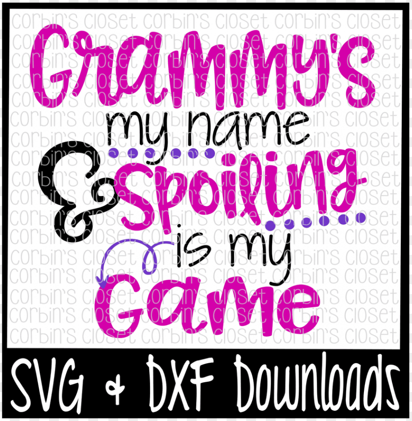 rammy's my name & spoiling is my game by corbins svg - little brother biggest fan football sv PNG image with transparent background@toppng.com
