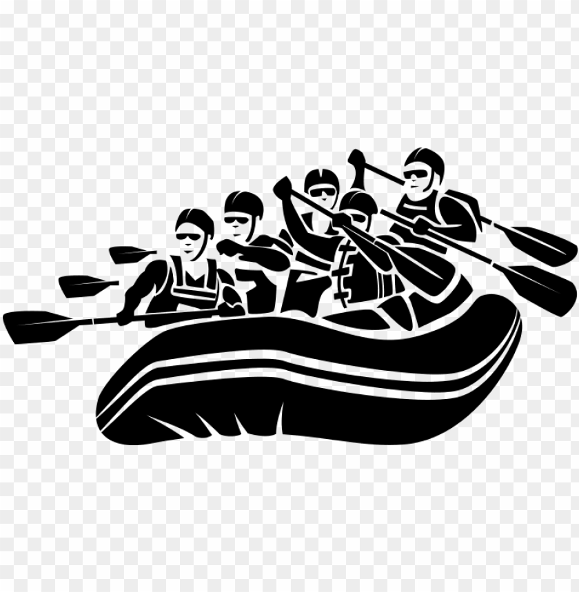 raphic cave on twitter rafting clipart black and white PNG transparent with Clear Background ID 219171