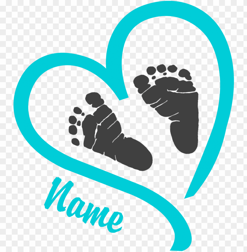 Raphic Freeuse Baby Feet Heart Clipart Baby Feet In Heart Sv Png Image With Transparent Background Toppng