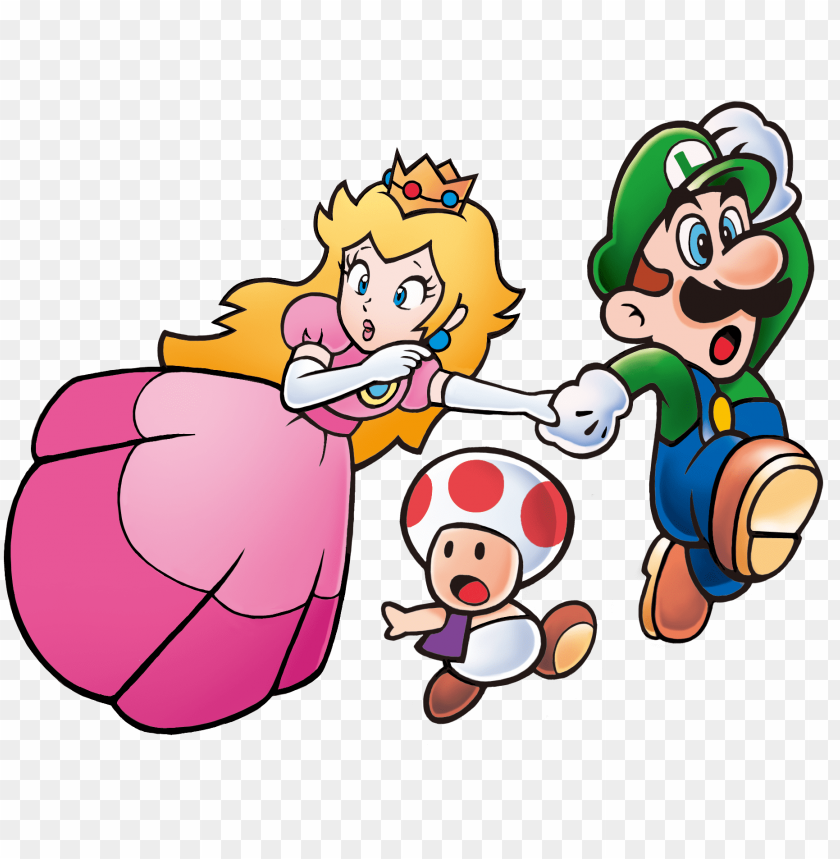 Raphic Transparent Peach Toad Luigi Super - Super Mario Advance 4 Super Mario Bros 3 E PNG Transparent With Clear Background ID 172538