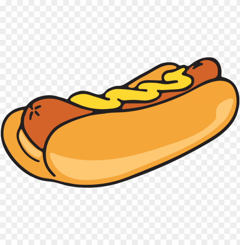 hot dog vector clipart